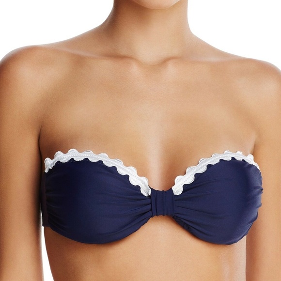 NWT $249 SHOSHANNA SCALLOP NAVY BIKINI - Picture 3 of 9